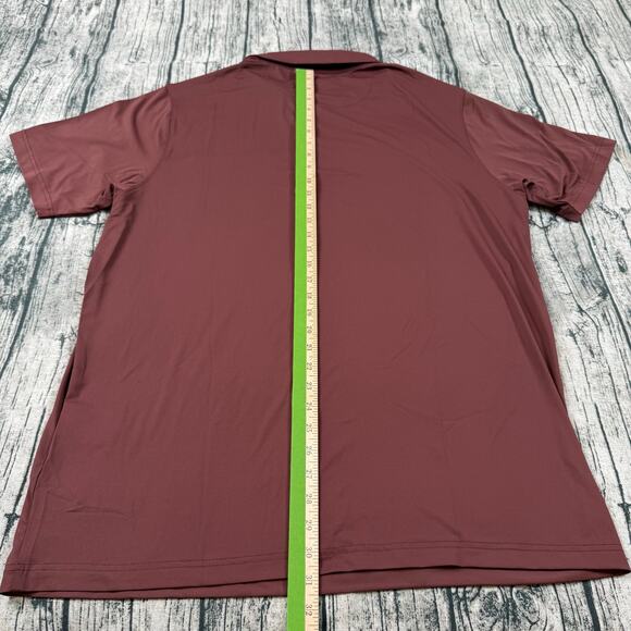 NWT Raised By Coyotes Shirt Mens XL Maroon Stitch Pocket Golf Polo Texas Western - Picture 9 of 9